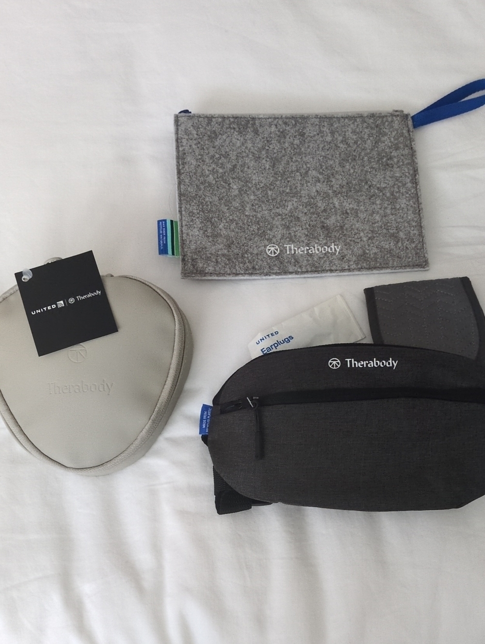 Lot Of 3 Therabody Accessory Set – Gray, Light Gray and Charcoal